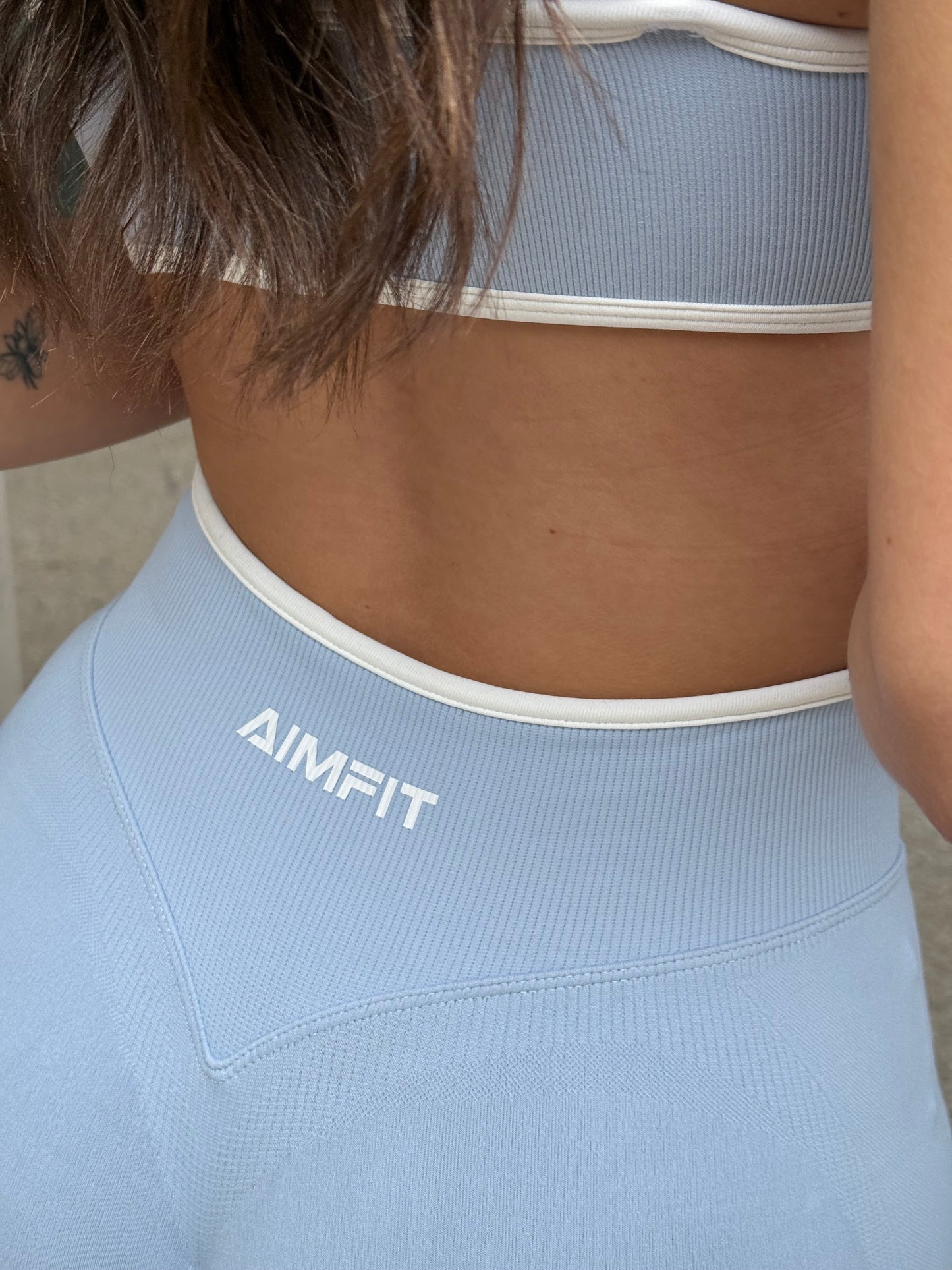 Aurora Scrunch Leggings Sky Blue