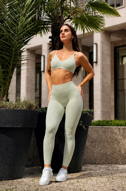 Aurora Scrunch Leggings Pistacchio