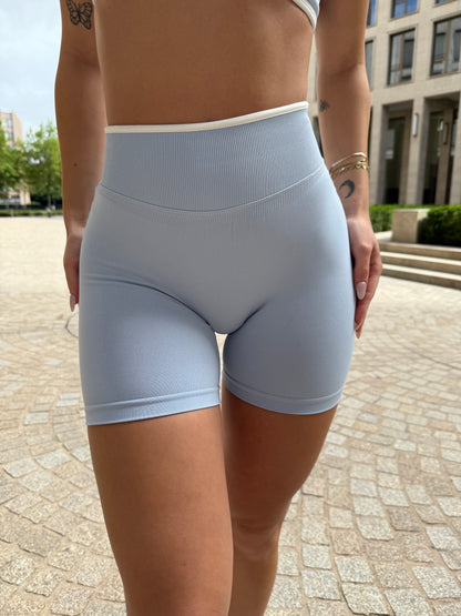 Aurora Scrunch Shorts Blue Sky