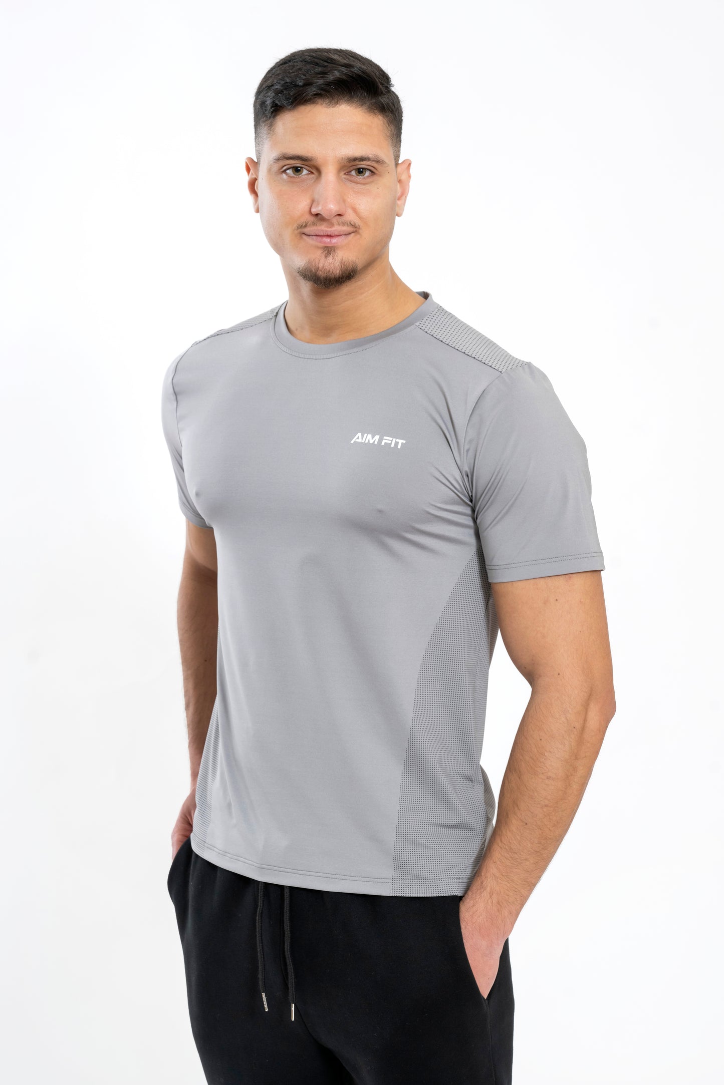 Herren T-Shirt Grey